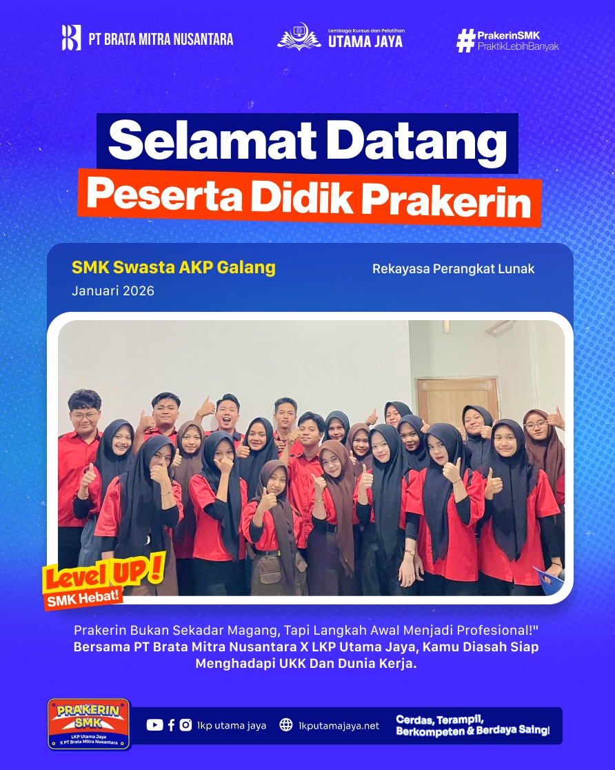 Penyambutan Peserta Prakerin SMK Swasta AKP Galang Jurusan RPL di PT Brata Mitra Nusantara dan LKP Utama Jaya