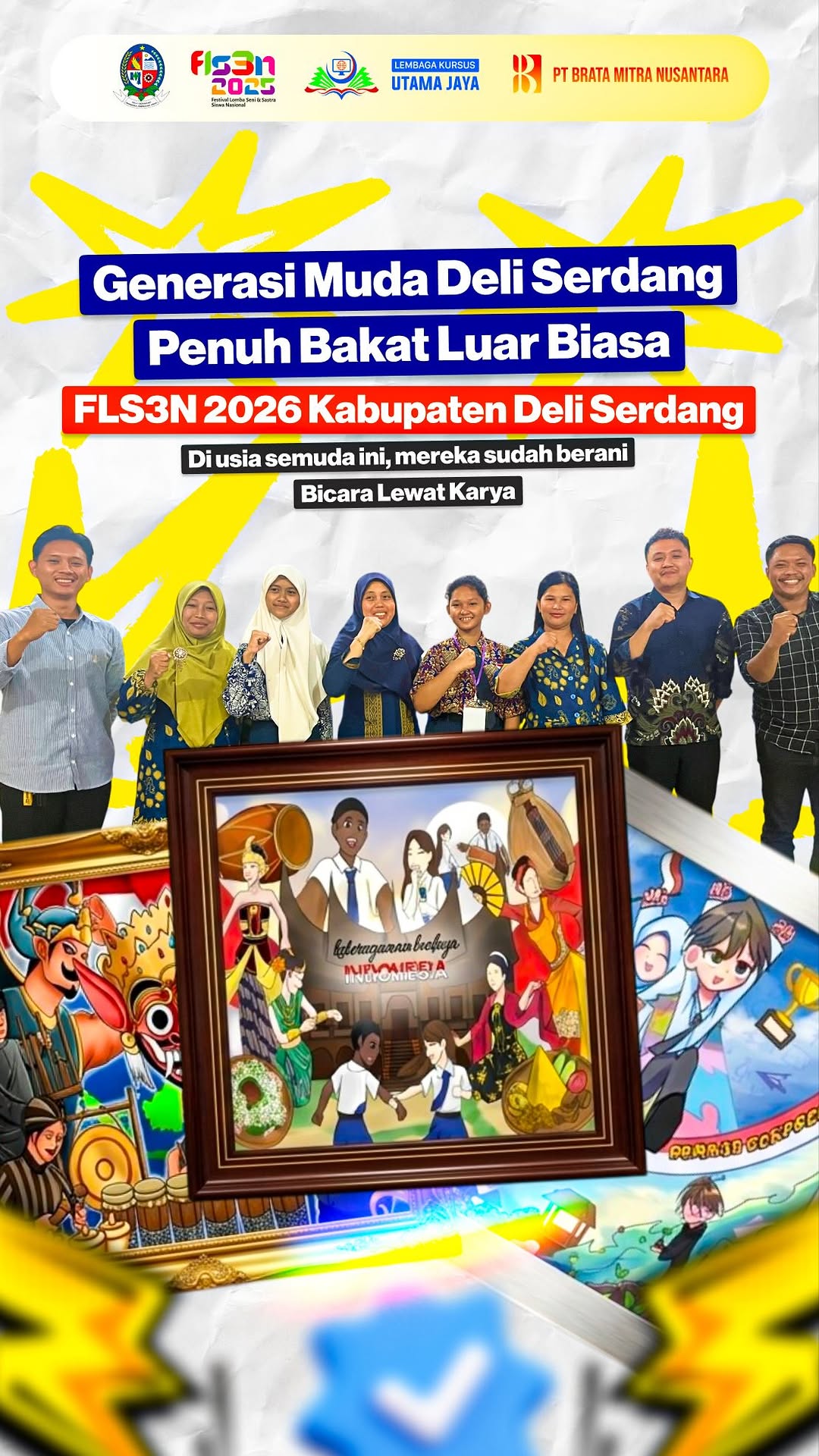 Partisipasi LKP Utama Jaya dan PT Brata Mitra Nusantara sebagai Dewan Juri FLS3N 2026 Kabupaten Deli Serdang