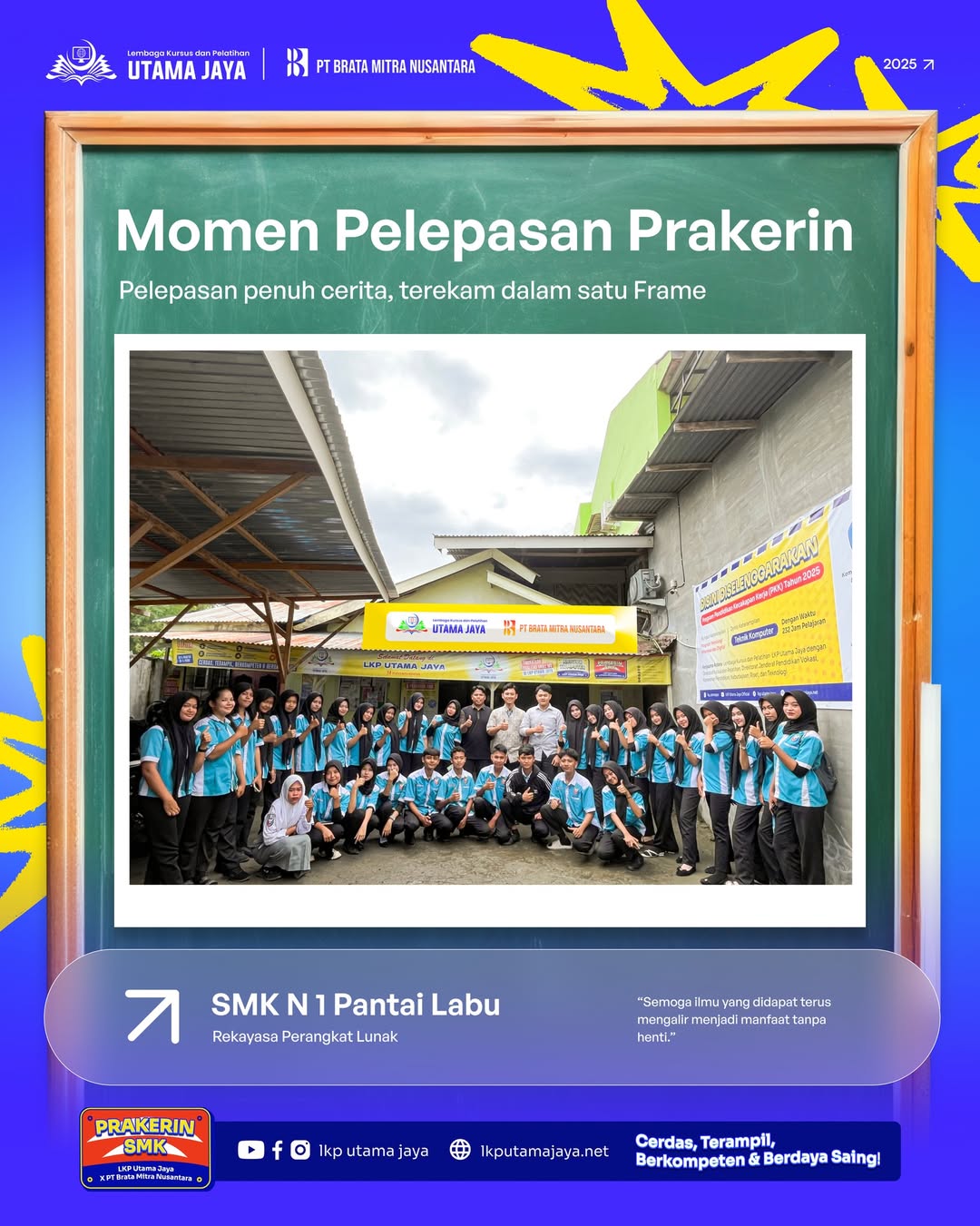 Pelepasan Peserta Didik Prakerin SMKN1 Pantai Labu