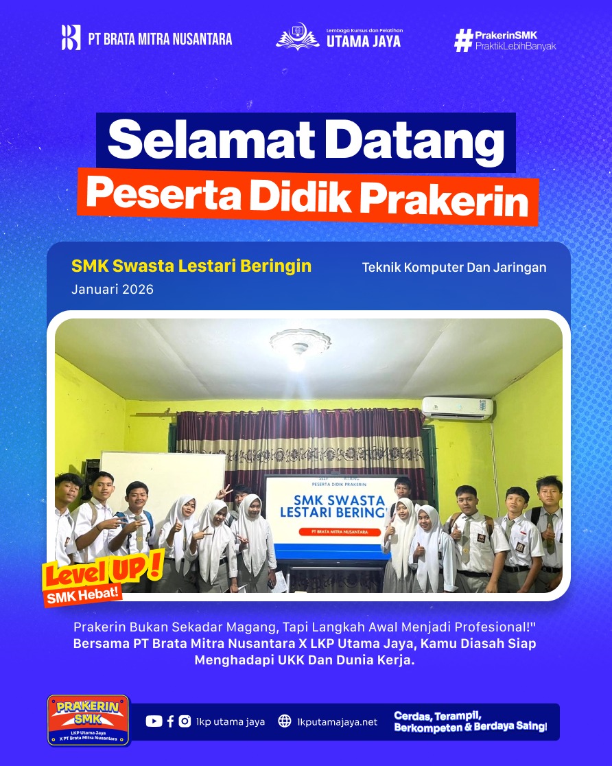 Penyambutan Peserta Didik Prakerin SMK Swasta Lestari Beringin